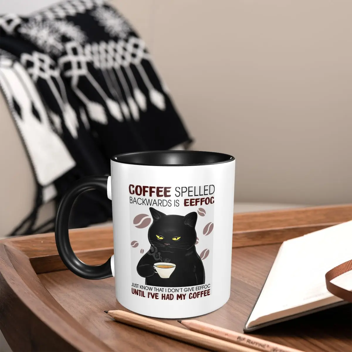 Good Coffee Tea - كوب قهوة سيراميك بتصميم 'قبل القهوة