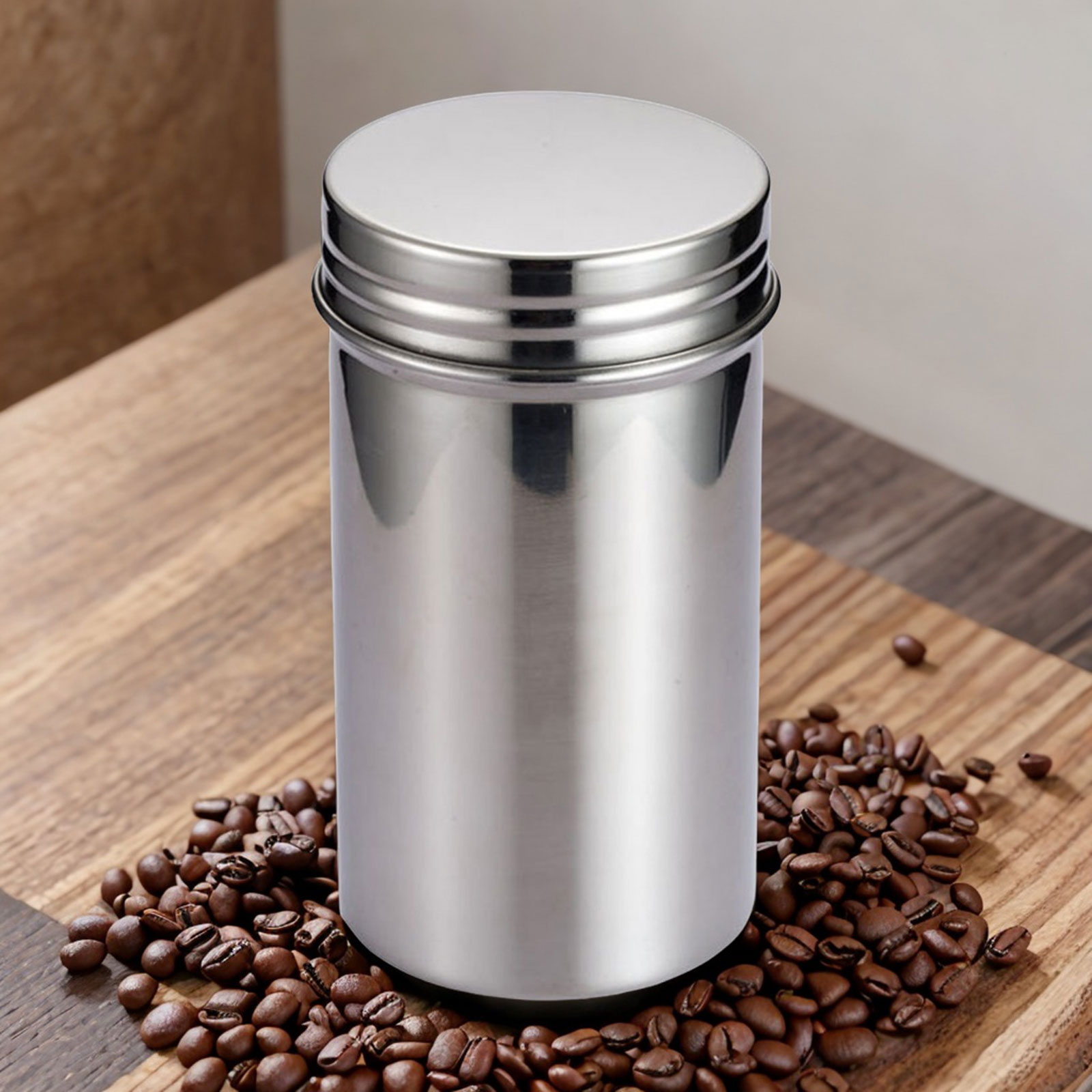 Coffee Tea Bean Leaf - برطمان تخزين مختوم من الفولاذ المقاوم