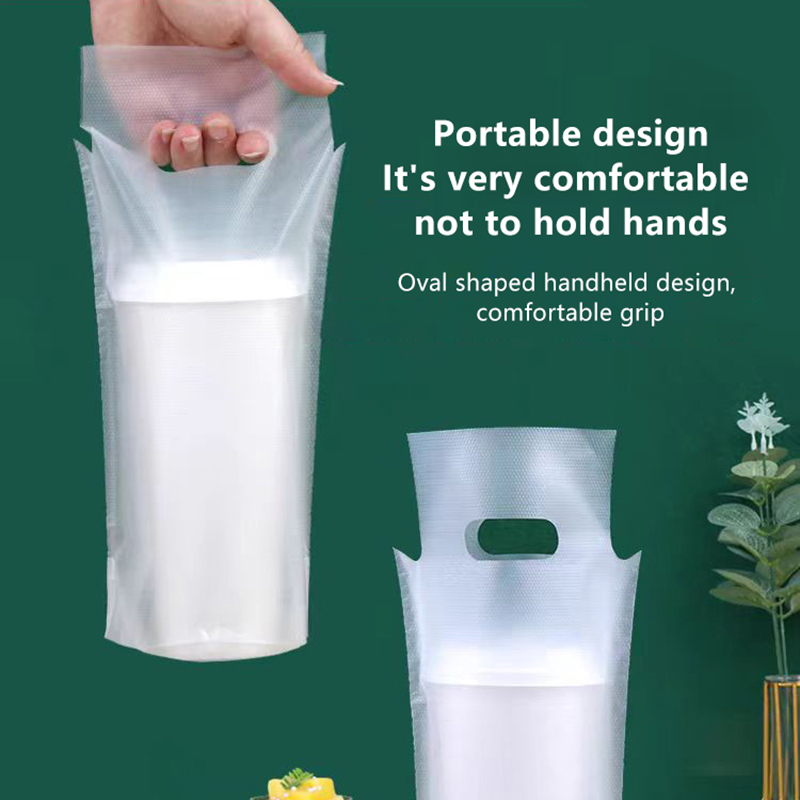 Coffee Tea Cups - 100 قطعة أكياس بلاستيكية للمشروبات للاستخدام