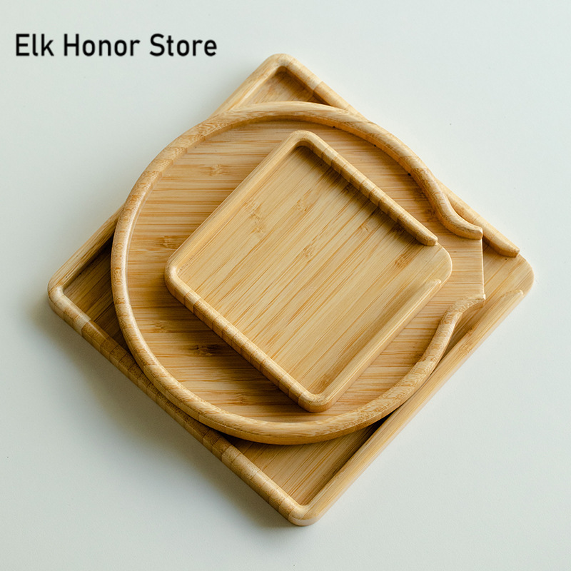 Bamboo Tea Tray - الصينية الخيزران الغذاء صينية ، Puer