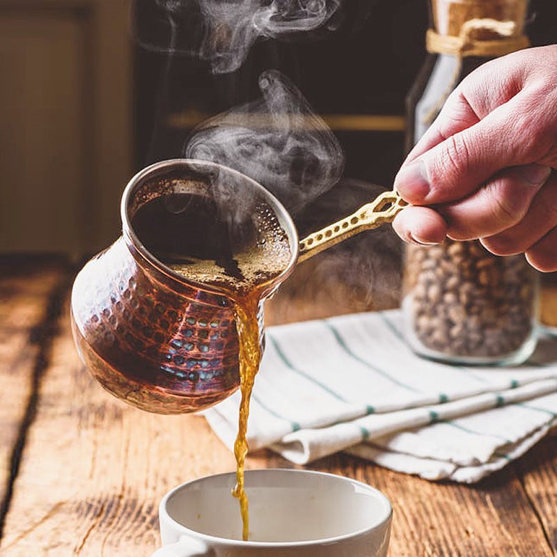 Coffee Tea Brew - إبريق قهوة تركي، أدوات نحاسية رقيقة