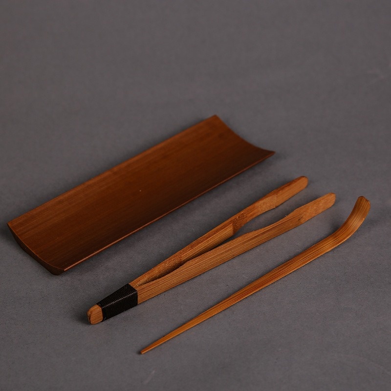 Bamboo Tea Tray - 3/4/5 قطعة مجموعة أدوات الشاي المتفحمة