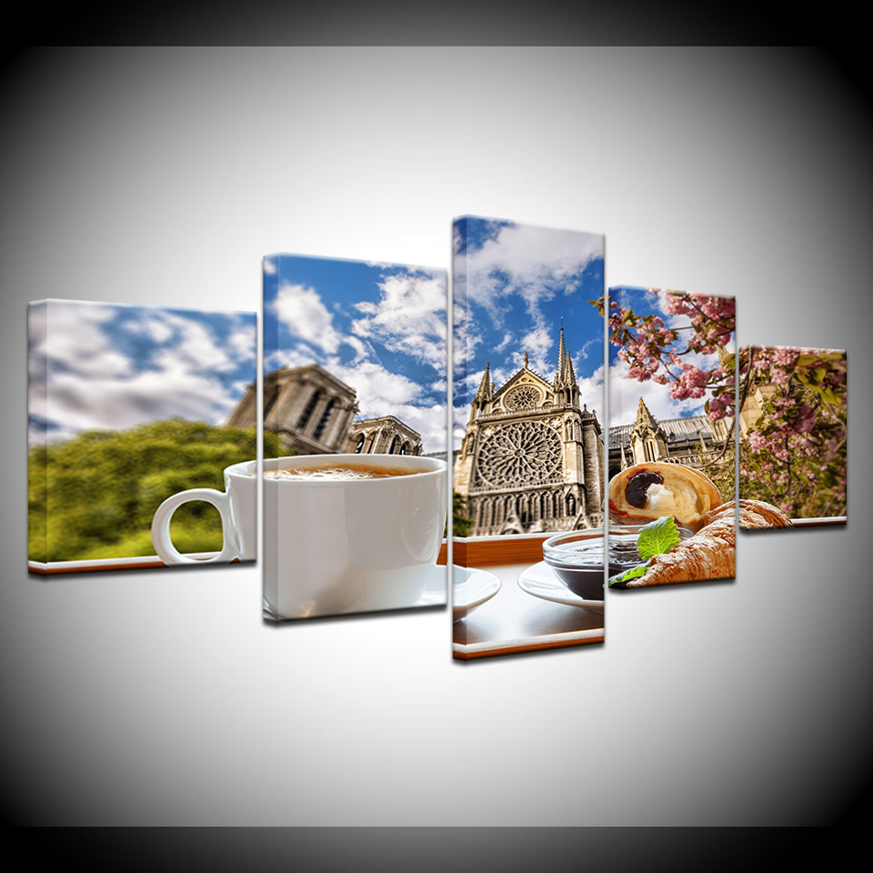 Wallpaper Coffee And Tea - قماش اللوحة وقت الشاي القهوة الخبز