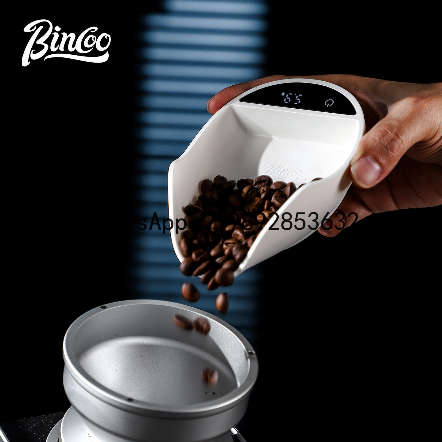 Coffee Tea Brew - ميزان إلكتروني إيطالي XL للقهوة والشاي،