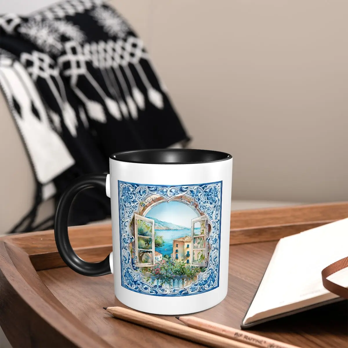 Lemon Tea Coffee - أكواب سيراميك مضحكة بتصميم فسيفساء سيراليزي