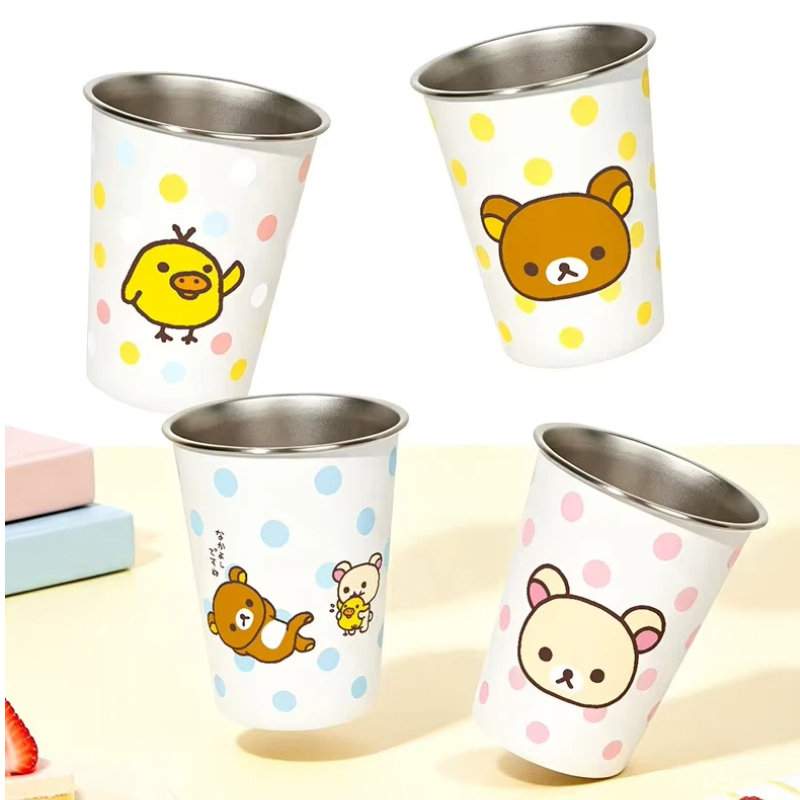 Good Coffee Tea - كوب ستانلس ستيل كاواي ريلاكوما كييرويتوري،