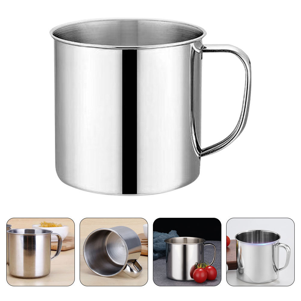Coffee Tea Cups - 4 قطع أكواب أطفال من الفولاذ