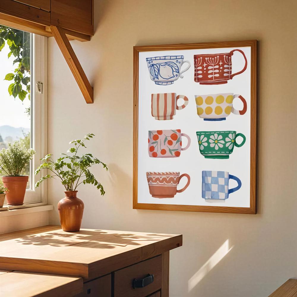 ملصق فني عالي الدقة لفنجان شاي - مراجعة Wallpaper Coffee And Tea وسعره