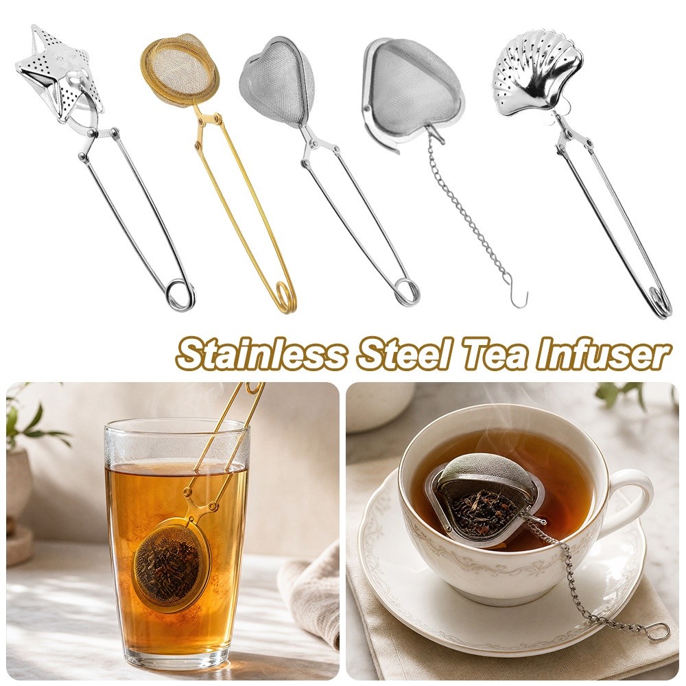 مصفاة شاي إبداعية من الفولاذ ا - مراجعة Tea Strainer Mesh وسعره