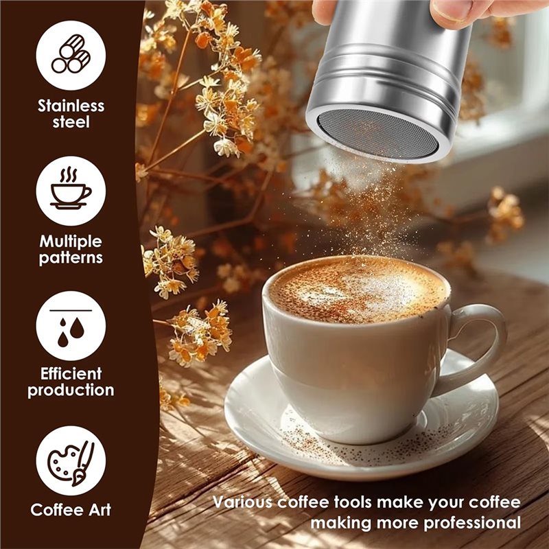 مجموعة أدوات فن اللاتيه متعددة - مراجعة Coffee Stencil Art وسعره