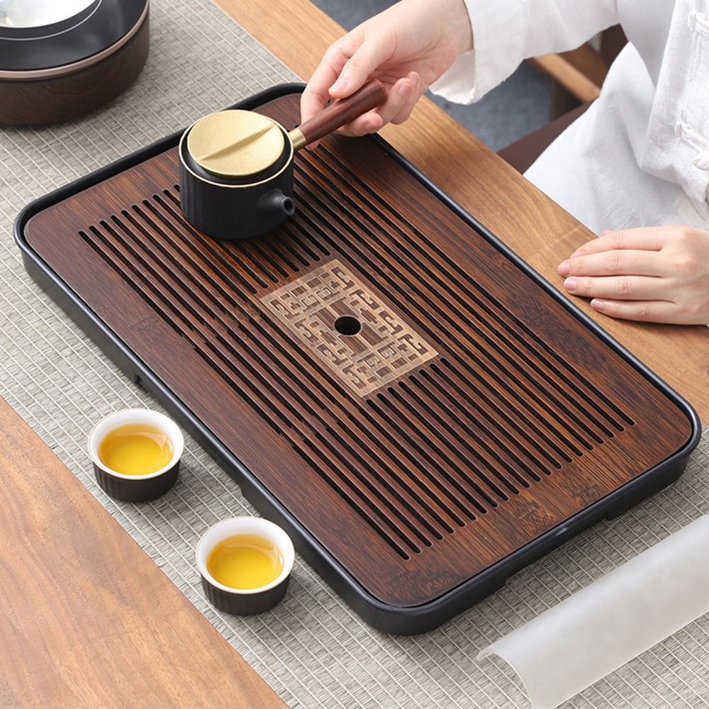 جديد صينية شاي من الخيزران 43. - مراجعة Bamboo Tea Tray وسعره