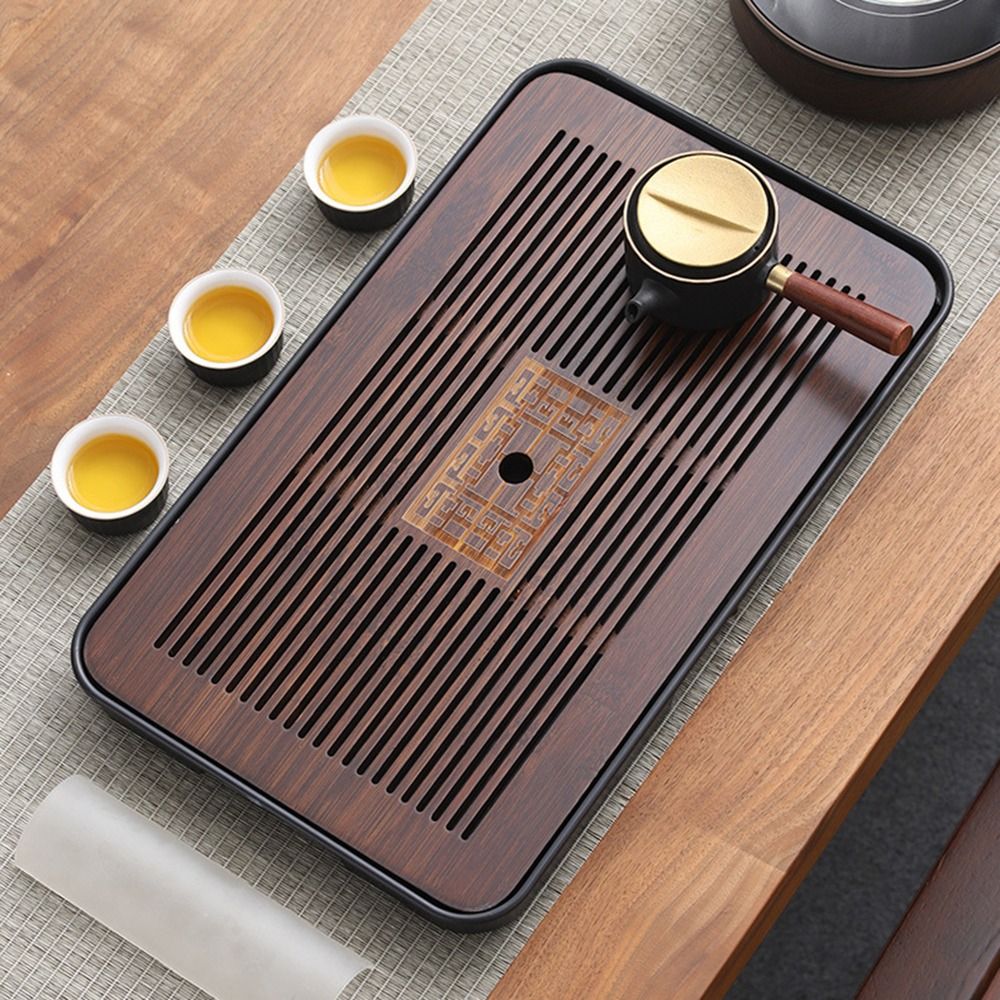 جديد صينية شاي من الخيزران 43. - مراجعة Bamboo Tea Tray وسعره