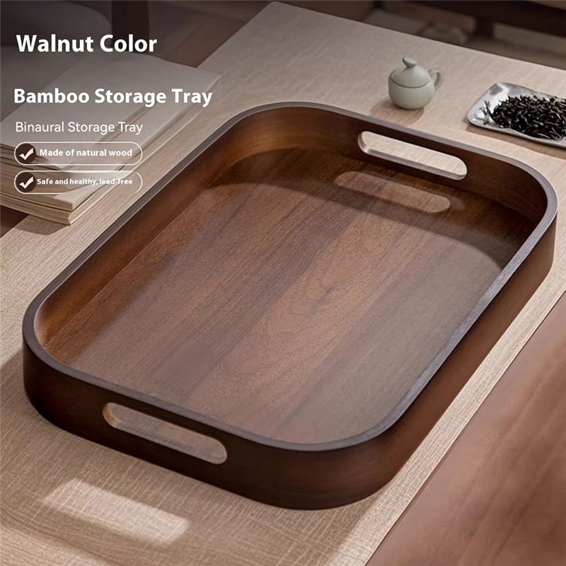 AC76-صينية تخزين طقم الشاي من  - مراجعة Bamboo Tea Tray وسعره