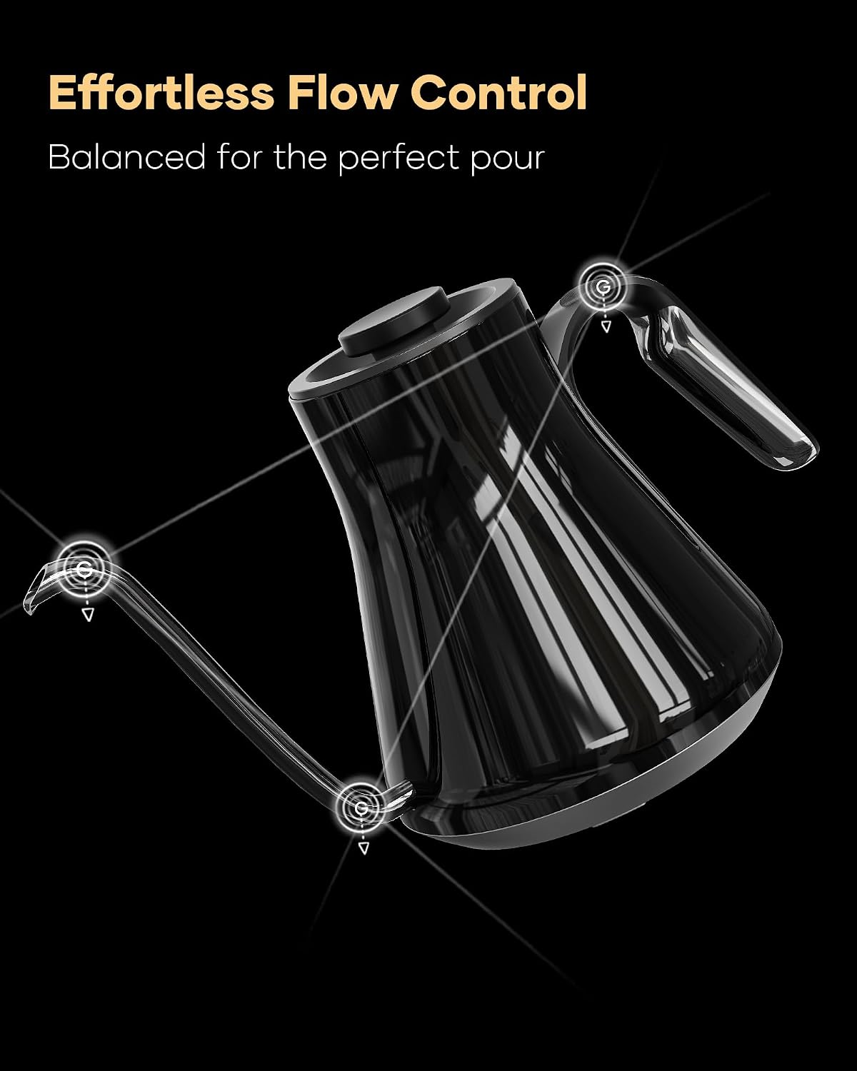 غلاية كهربائية بعنق مرن، ±1 °  - مراجعة Coffee Tea Brew وسعره