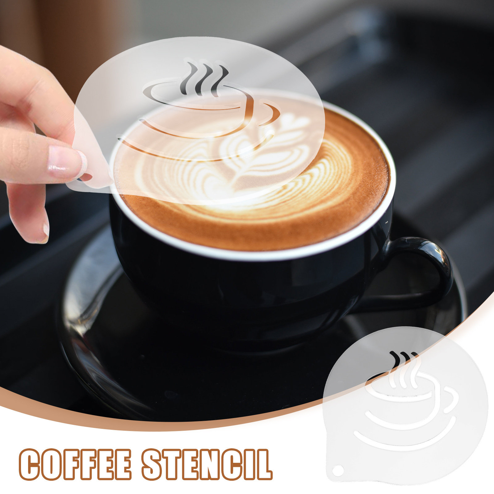قالب قهوة خفيف الوزن من الأكري - مراجعة Coffee Stencil Art وسعره