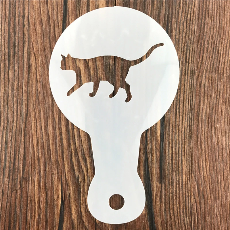 5 قطعة DIY بها بنفسك القهوة لا - مراجعة Coffee Stencil Art وسعره