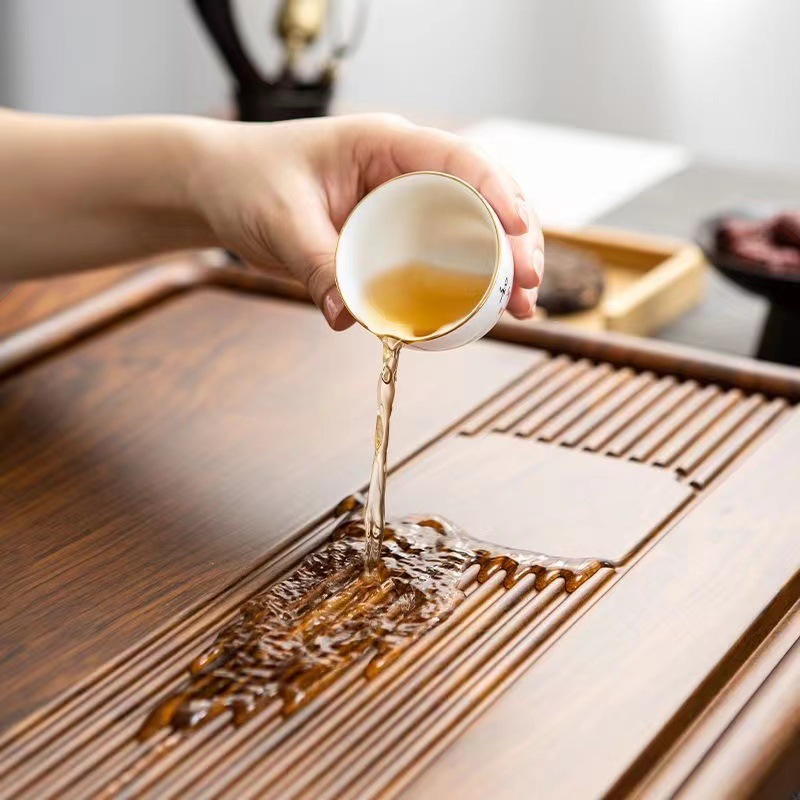 عالية الجودة صينية شاي كبيرة H - مراجعة Bamboo Tea Tray وسعره