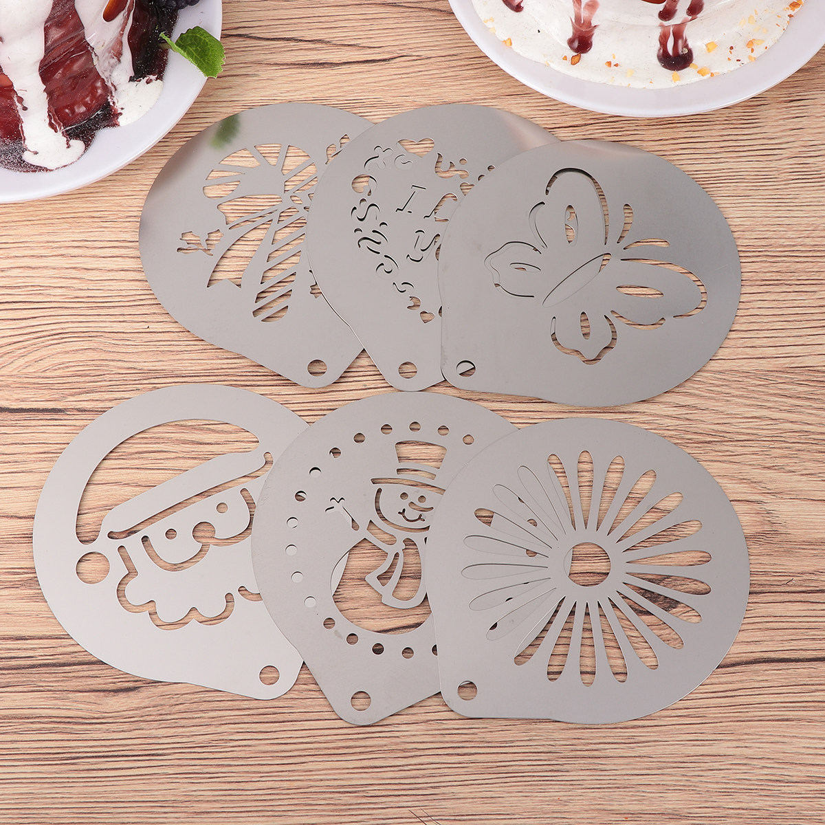 مجموعة قوالب قهوة من الفولاذ ا - مراجعة Coffee Stencil Art وسعره