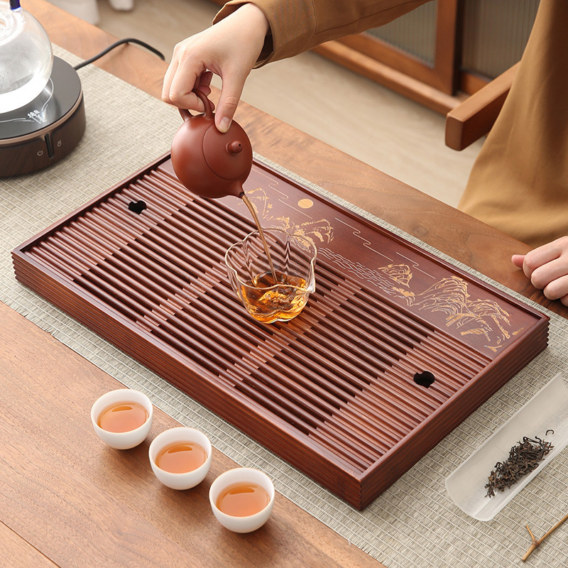 صينية شاي خيزران صغيرة ، تخزين - مراجعة Bamboo Tea Tray وسعره