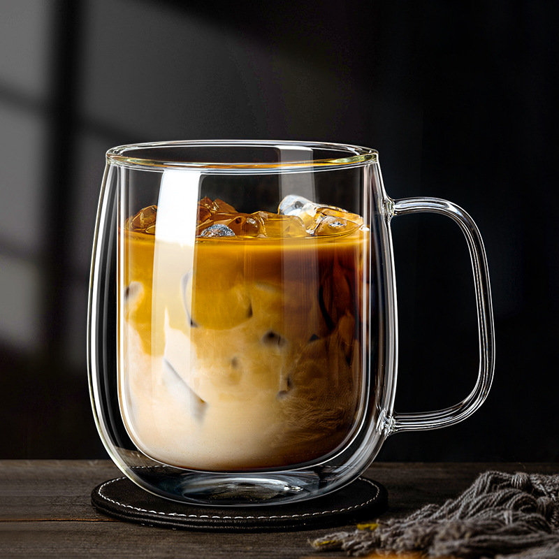 كوب زجاجي مزدوج الجدار سعة 350 - مراجعة Lemon Tea Coffee وسعره