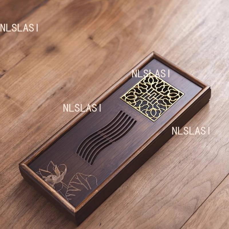صينية شاي صينية الطراز من الخي - مراجعة Bamboo Tea Tray وسعره