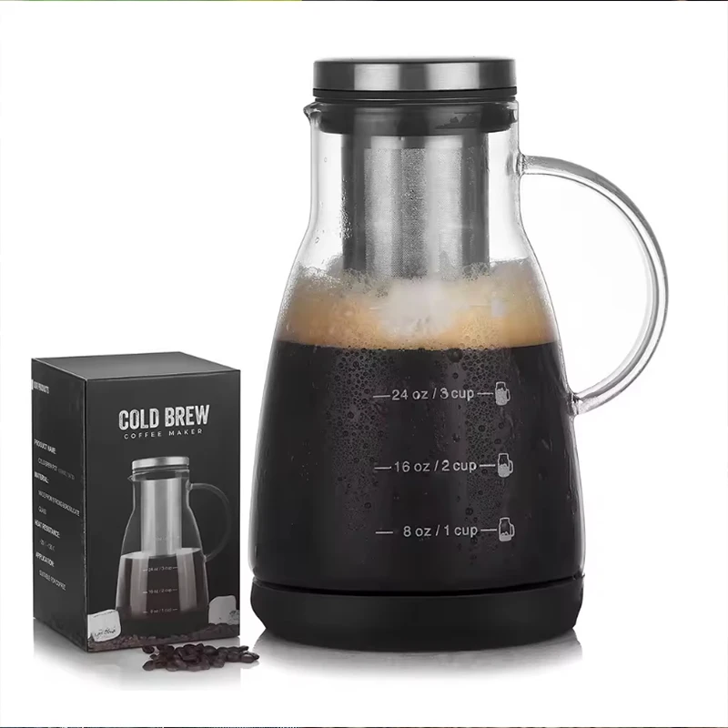 وعاء زجاجي لتحضير الإسبريسو وا - مراجعة Coffee Tea Brew وسعره