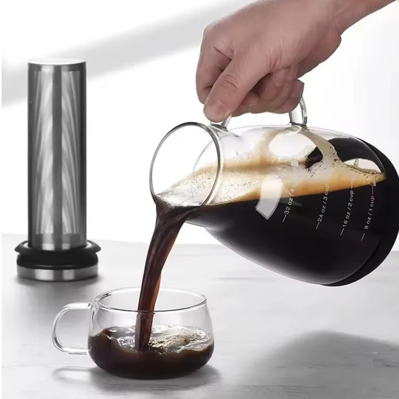 وعاء زجاجي لتحضير الإسبريسو وا - مراجعة Coffee Tea Brew وسعره