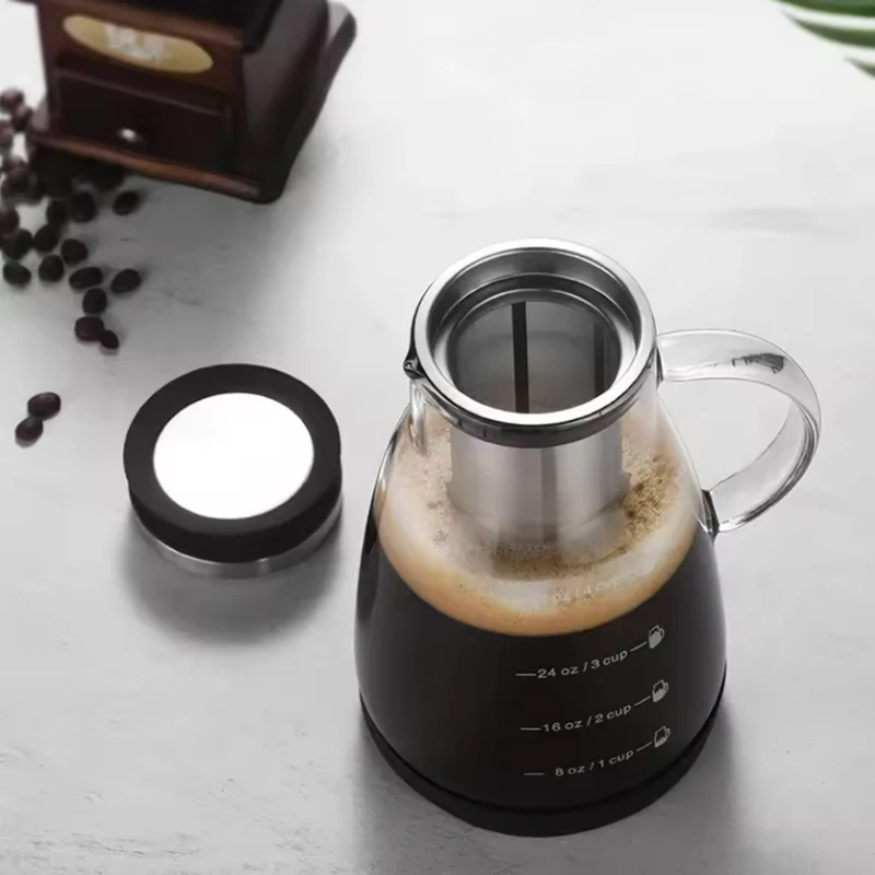 وعاء زجاجي لتحضير الإسبريسو وا - مراجعة Coffee Tea Brew وسعره