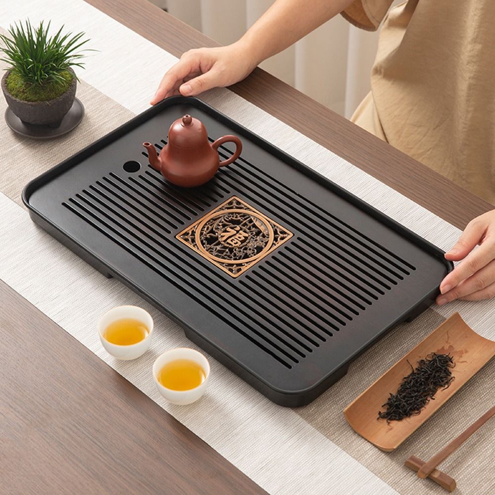 صينية شاي من الخيزران متعددة ا - مراجعة Bamboo Tea Tray وسعره