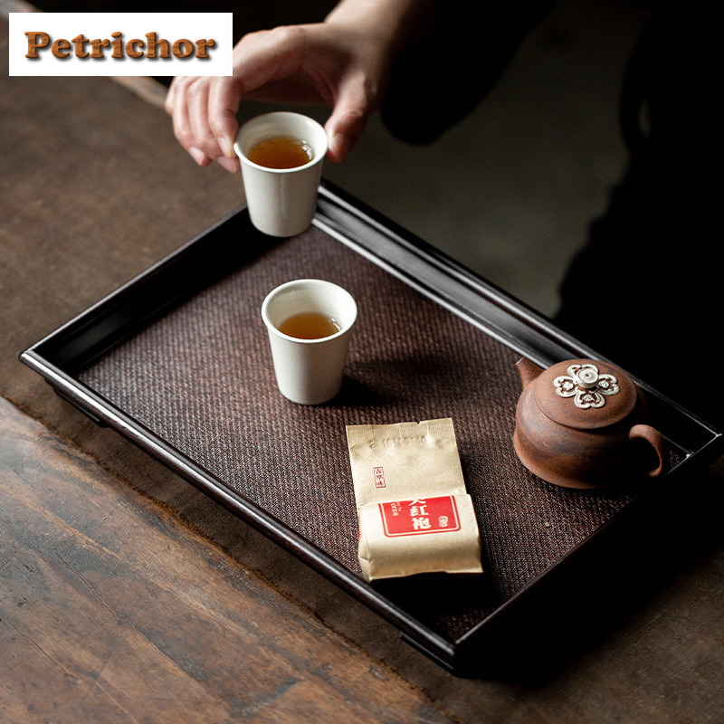 اليابانية الروطان الخيزران الم - مراجعة Bamboo Tea Tray وسعره