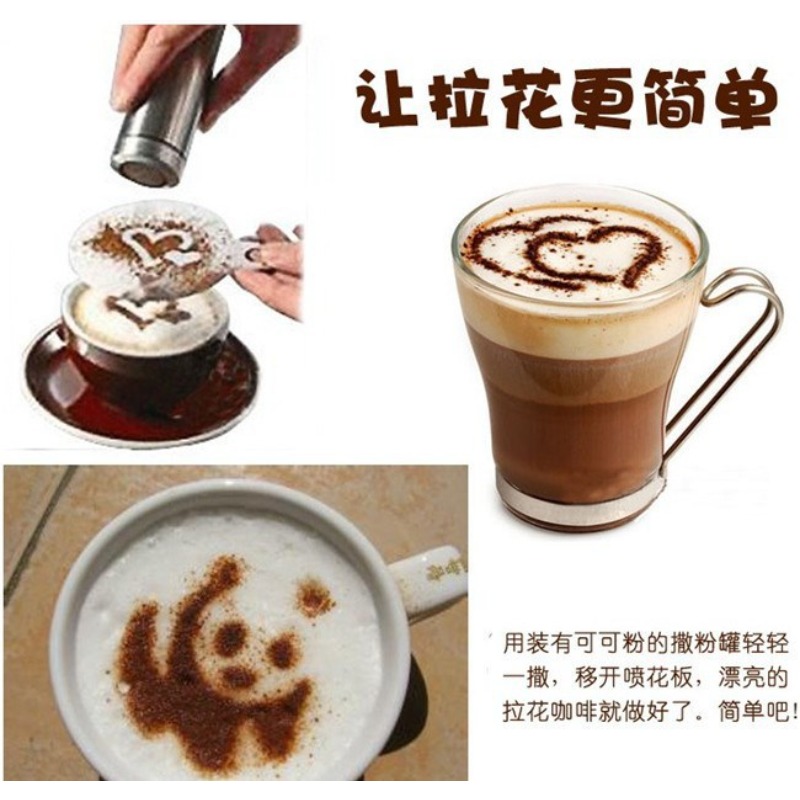 16 قطعة من استنسل فني القهوة أ - مراجعة Coffee Stencil Art وسعره
