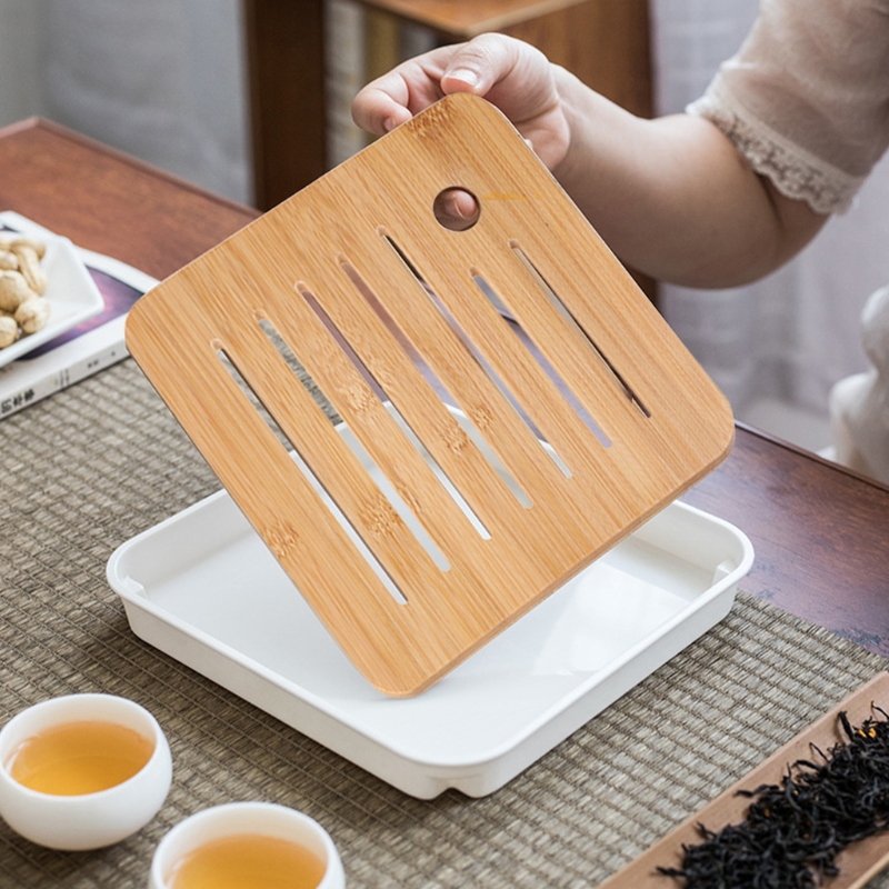 صينية شاي من الخيزران، طاولة ش - مراجعة Bamboo Tea Tray وسعره