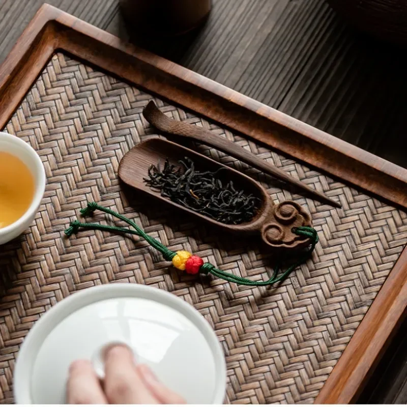 طقم إبر شاي تشيز تراثي تقليدي  - مراجعة Bamboo Tea Tray وسعره