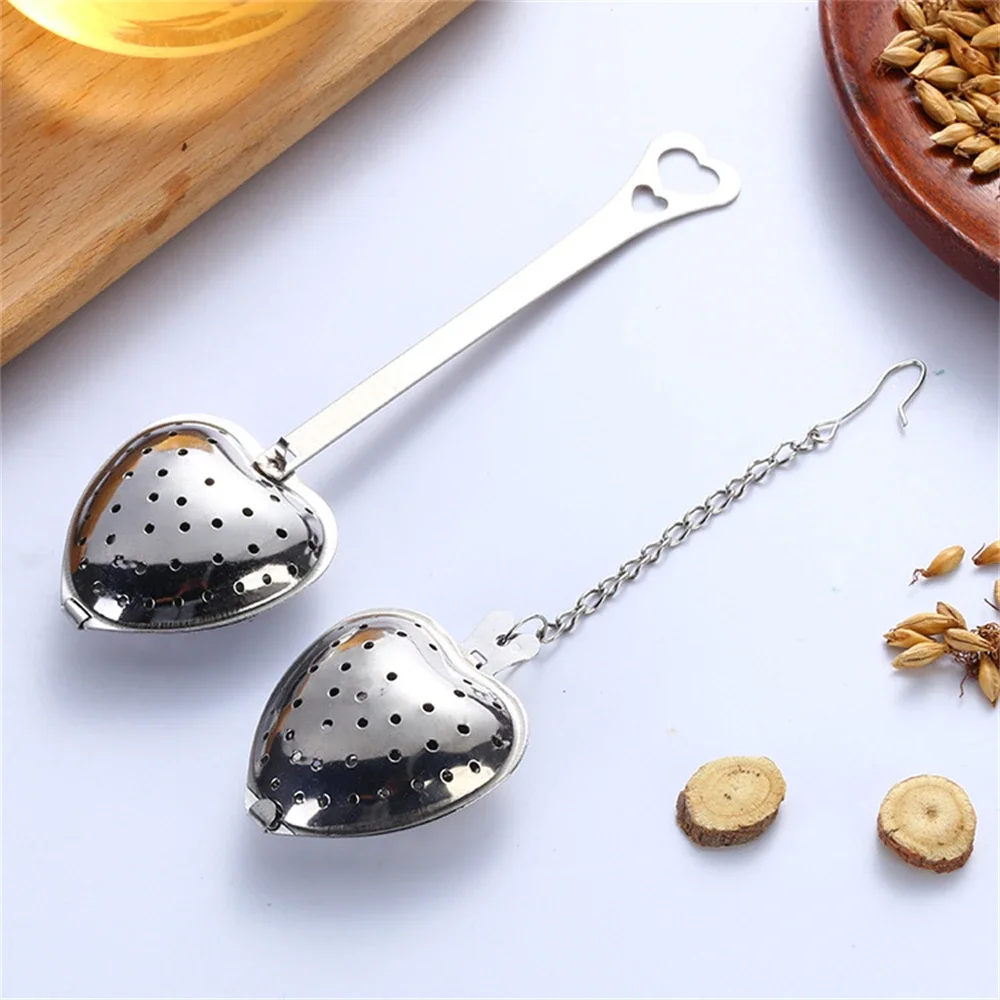 على شكل قلب مصفاة شاي غرامة مر - مراجعة Tea Strainer Mesh وسعره