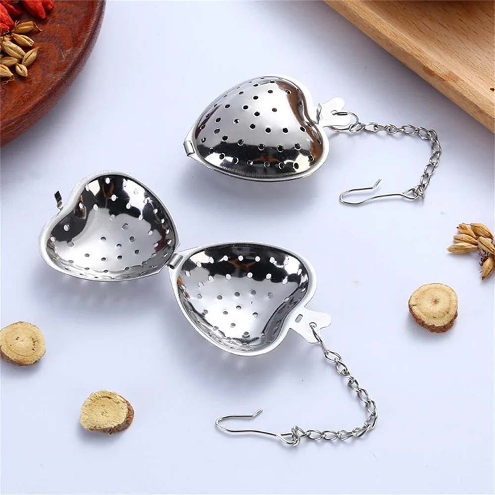 على شكل قلب مصفاة شاي غرامة مر - مراجعة Tea Strainer Mesh وسعره