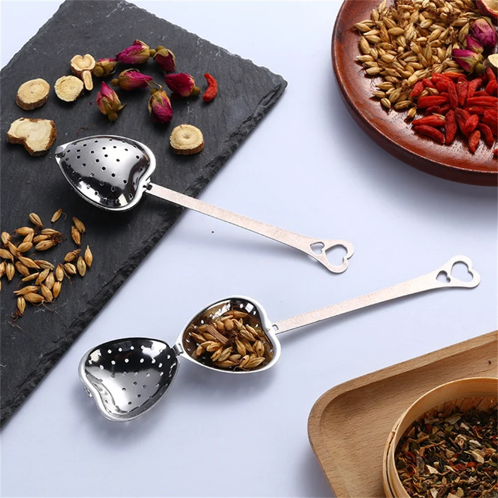 على شكل قلب مصفاة شاي غرامة مر - مراجعة Tea Strainer Mesh وسعره